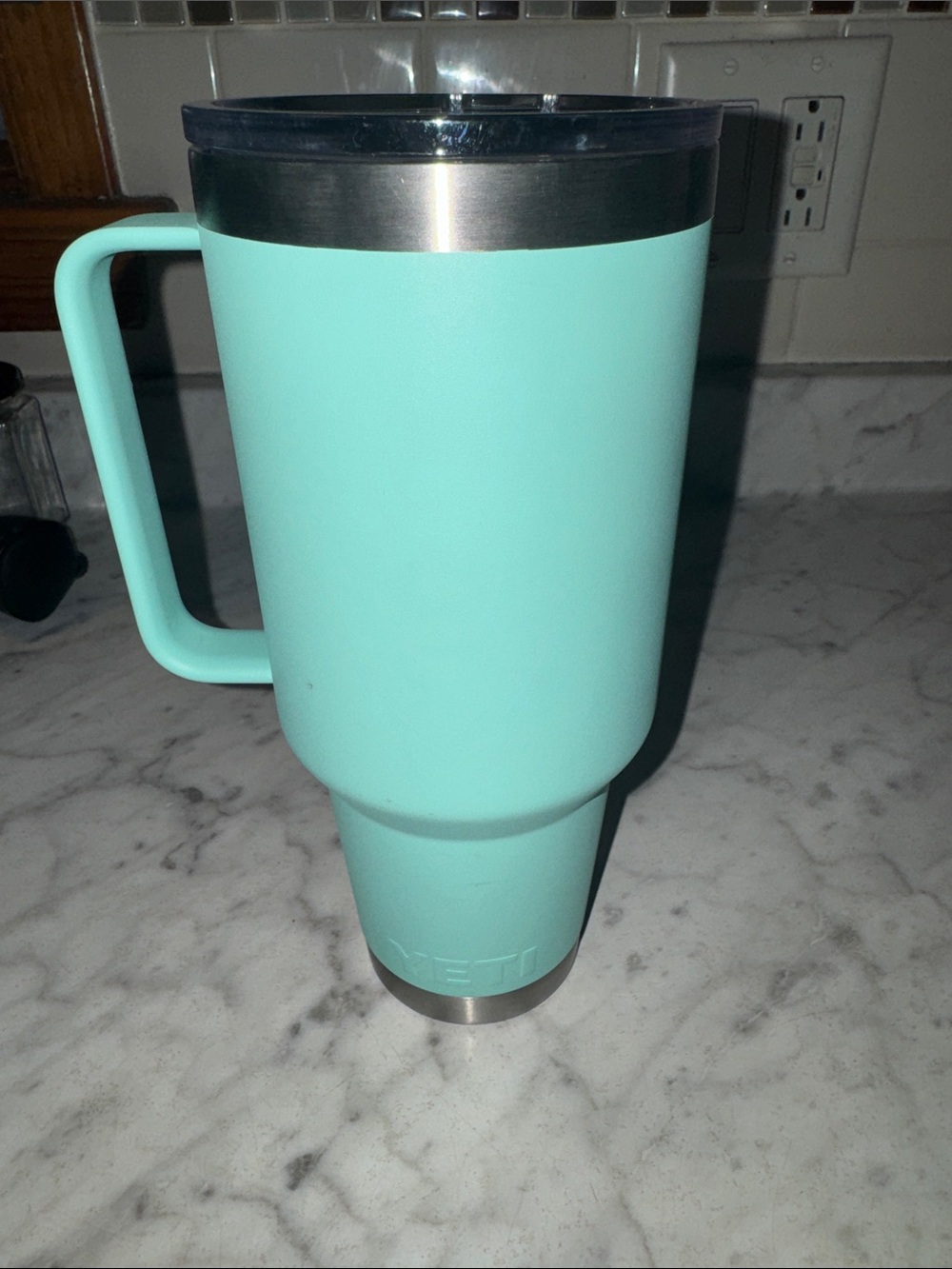 Yeti Seafoam Travel Tumbler with Handle